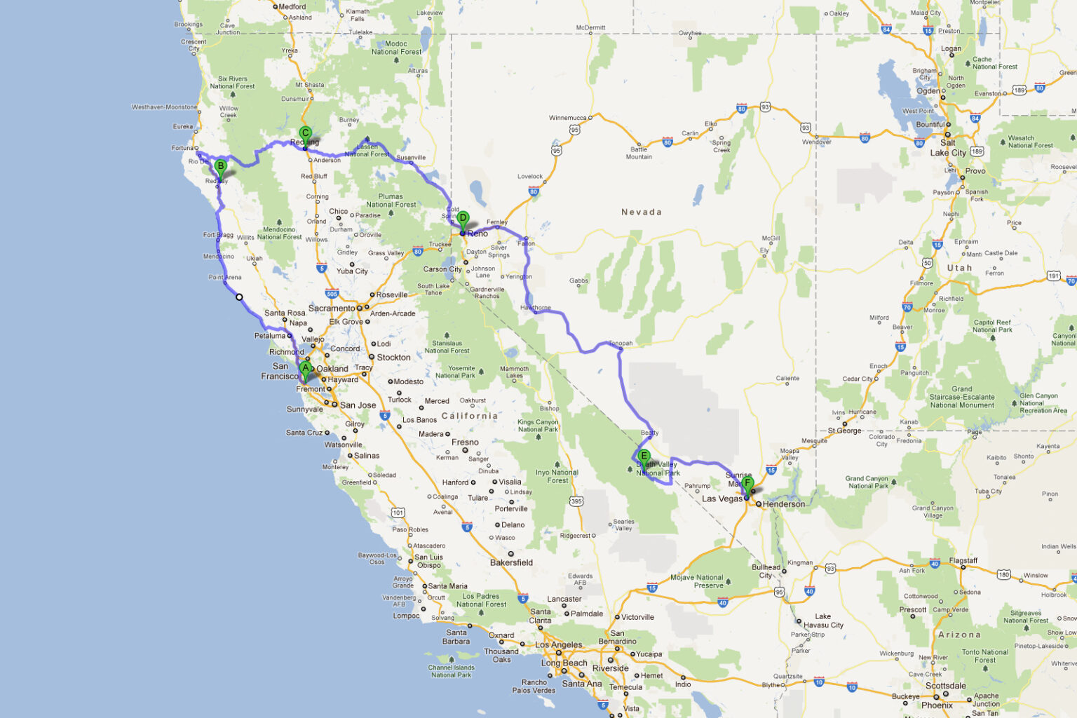 The route
