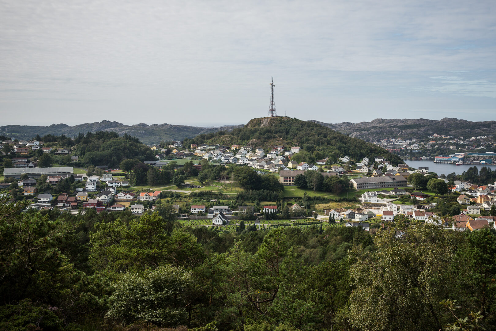 Day 234 – Thursday August 22 – Egersund, Rogaland Norway. My beloved hometown shot from Årstadfjellet.