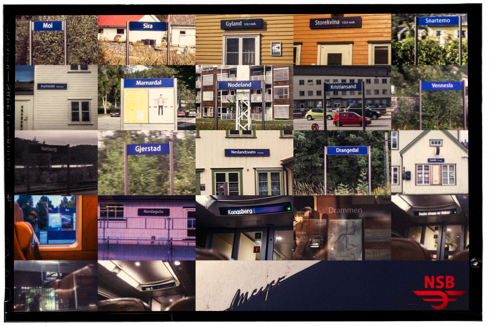 Day 240 – Wednesday August 28 – Sørlandsbanen: Alle the stops from Egersund to Oslo S