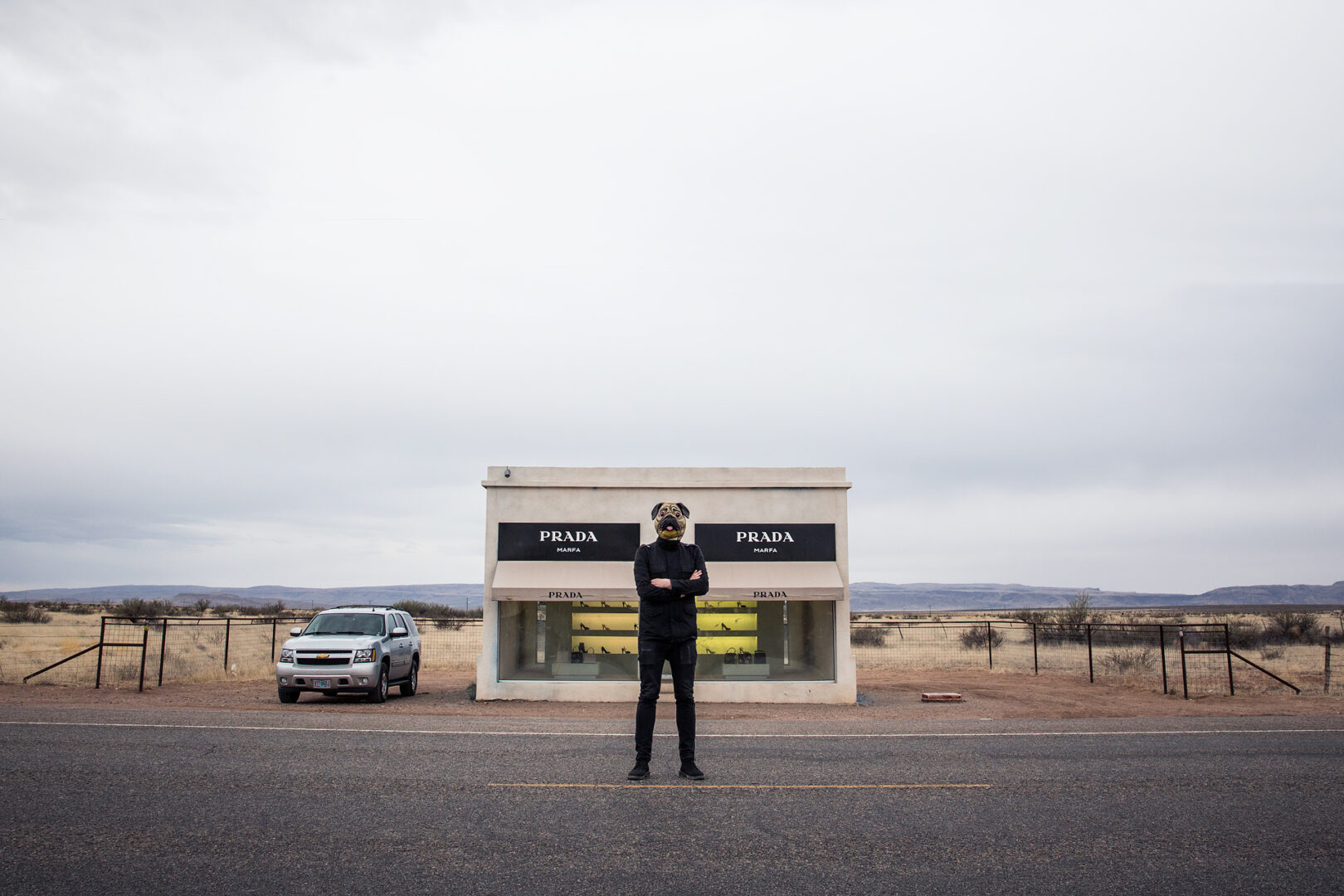 The Dawg at Prada Marfa