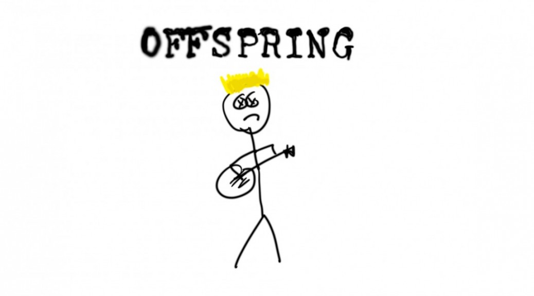 Due to ass photo-contracts, I had to refuse to photograph The Offspring. So  I drew them.