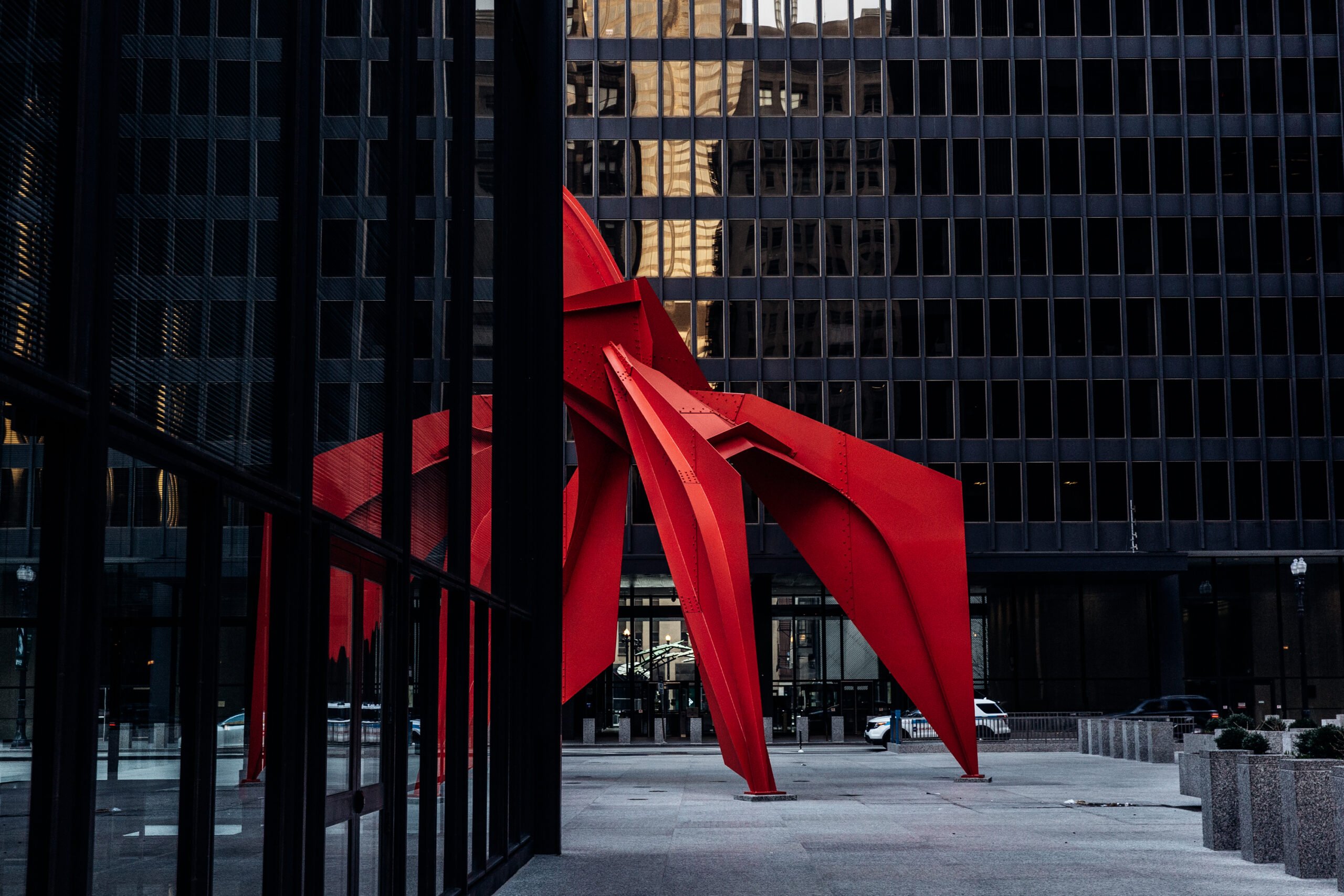 Alexander Calder's "Flamingo", Chicago
