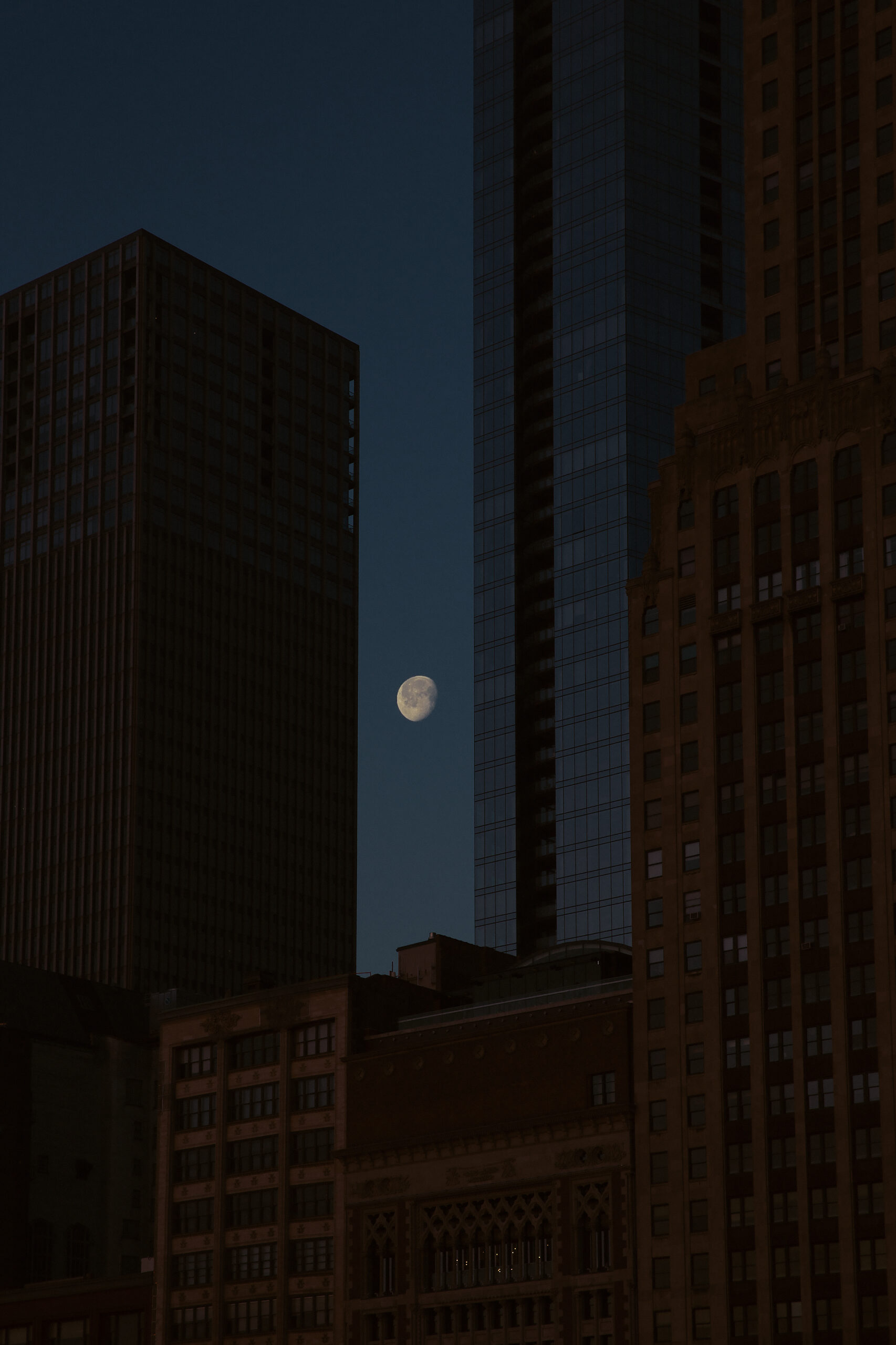 Moon over Chicago