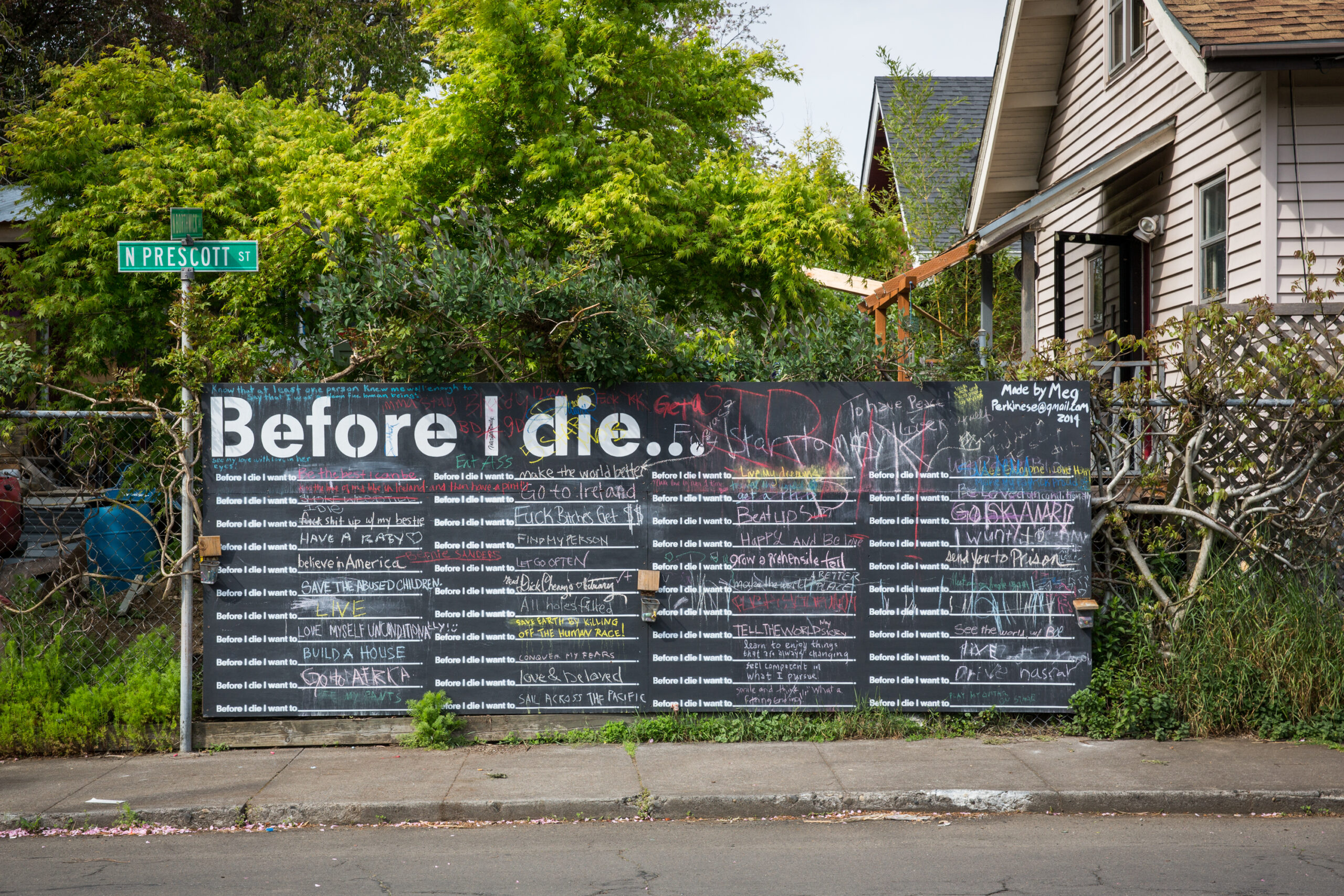 Before I die...