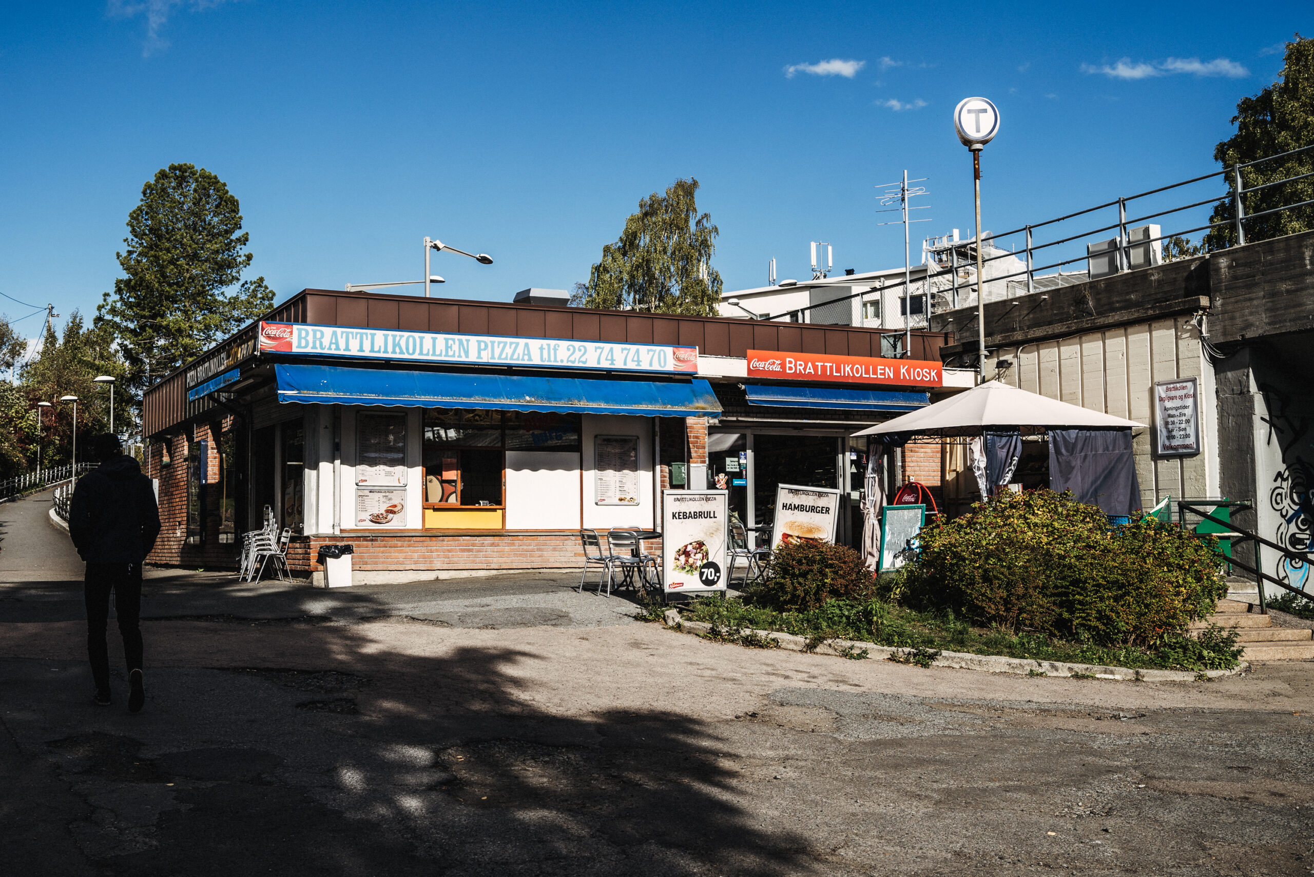Brattlikollen station, opened 28 April 1957