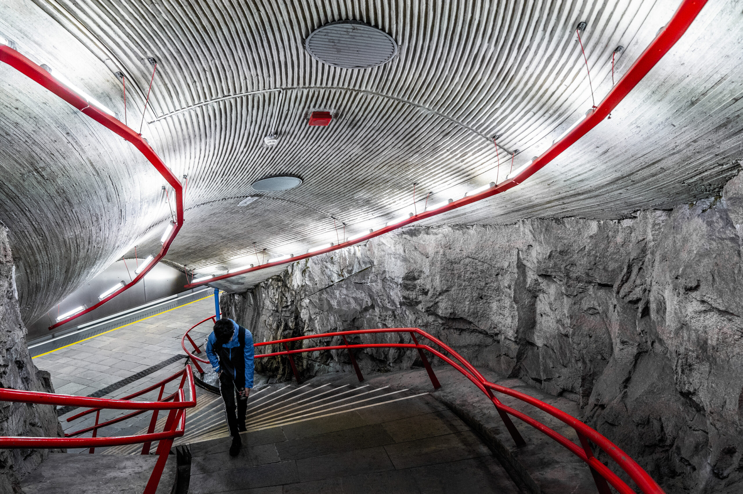 Romsås station, opened 13 March 1974