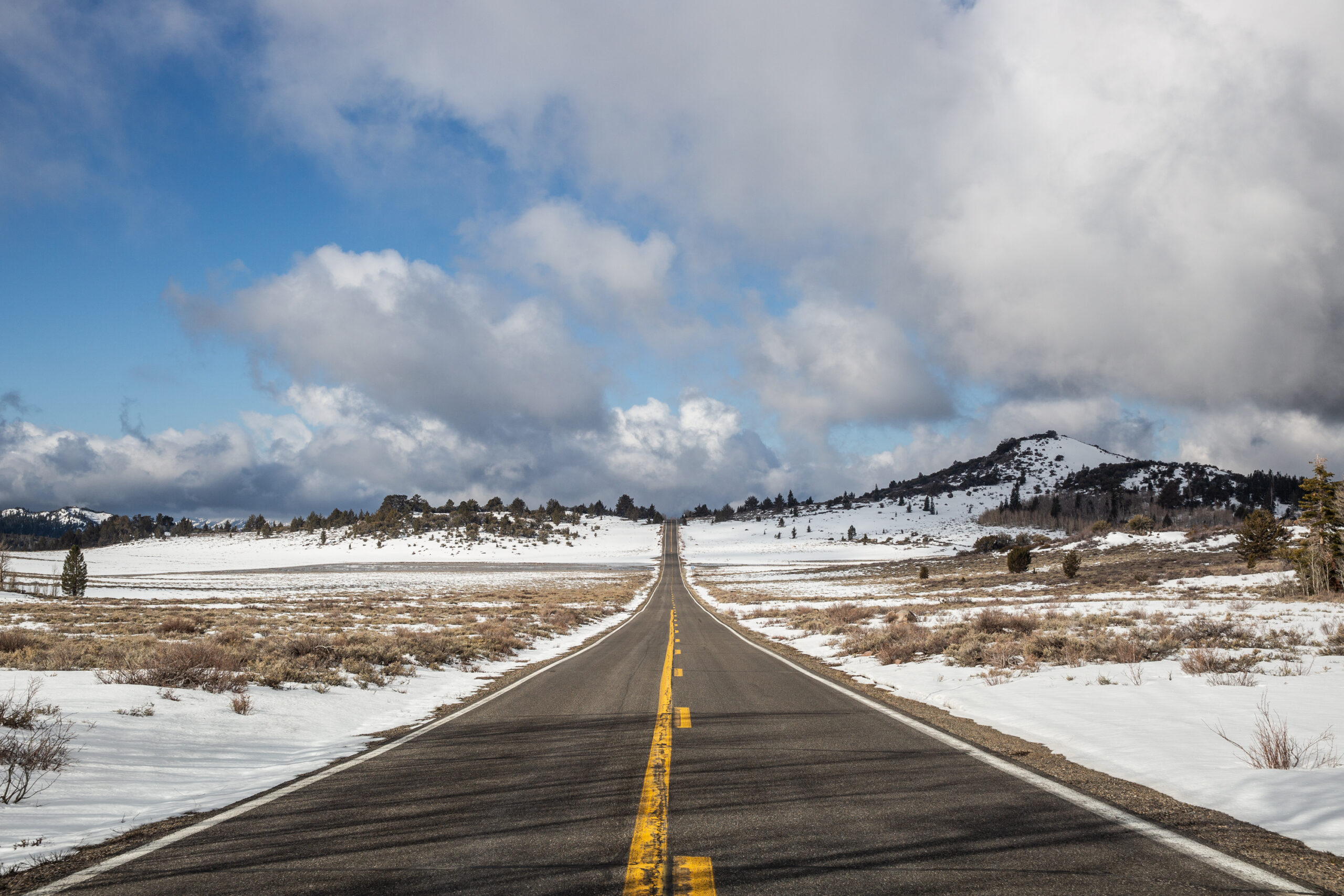 Driving up to Lake Tahoe