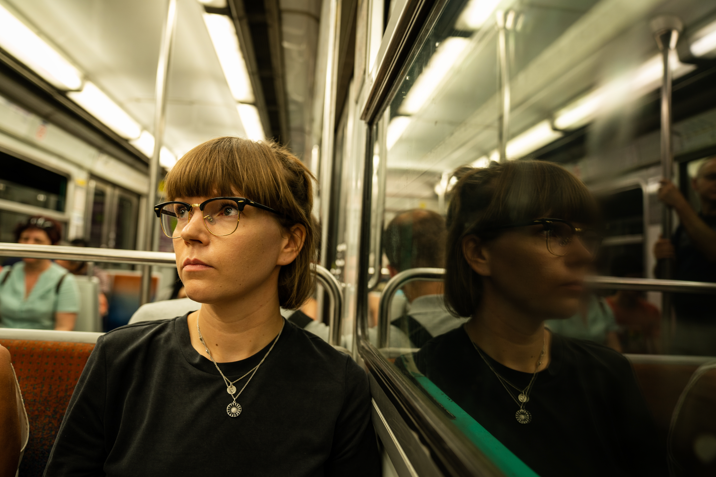 Cecilie @ the subway