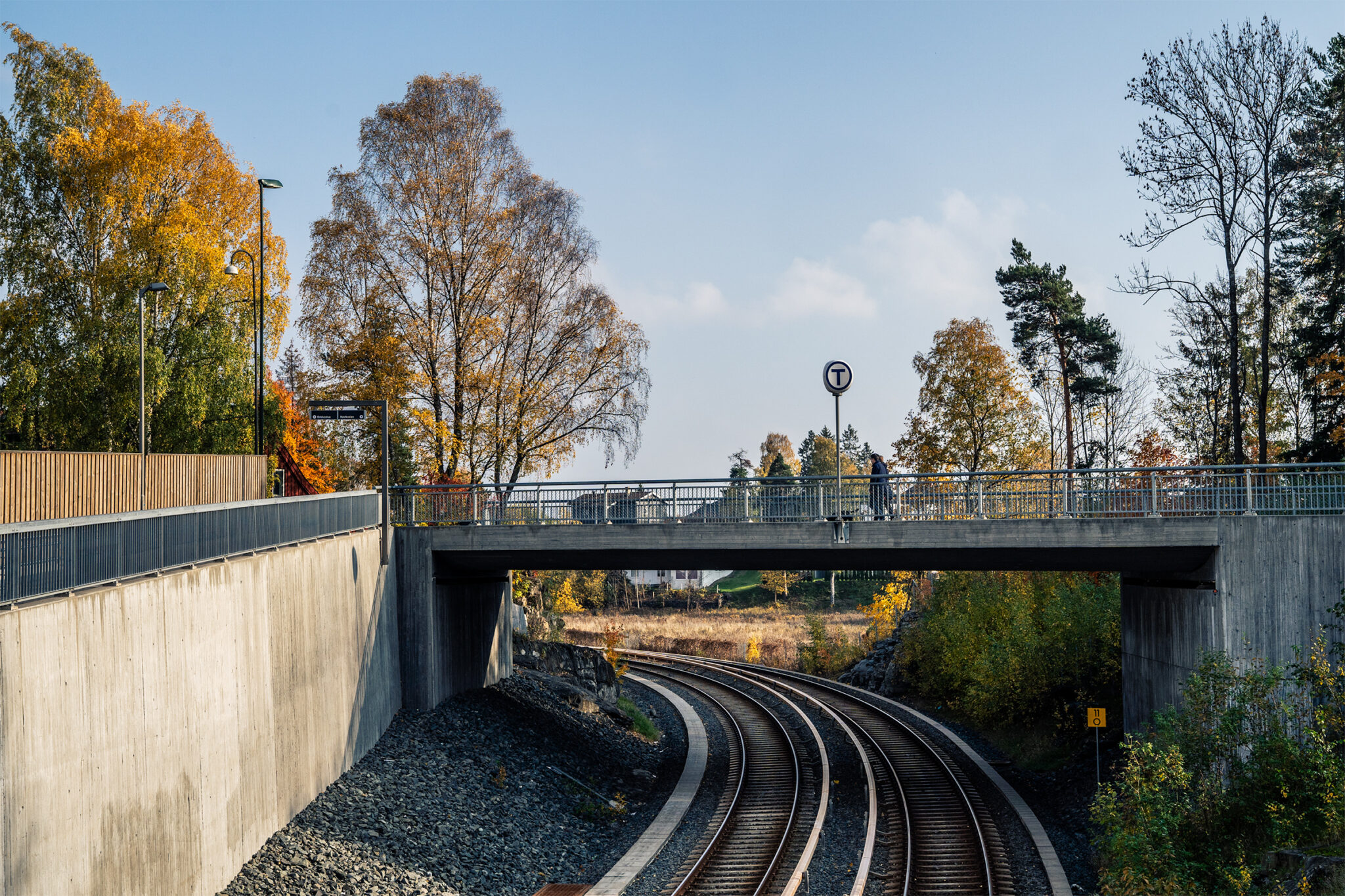 Gjønnes station, opened 4 November 1924, rebuilt 8 October 2012