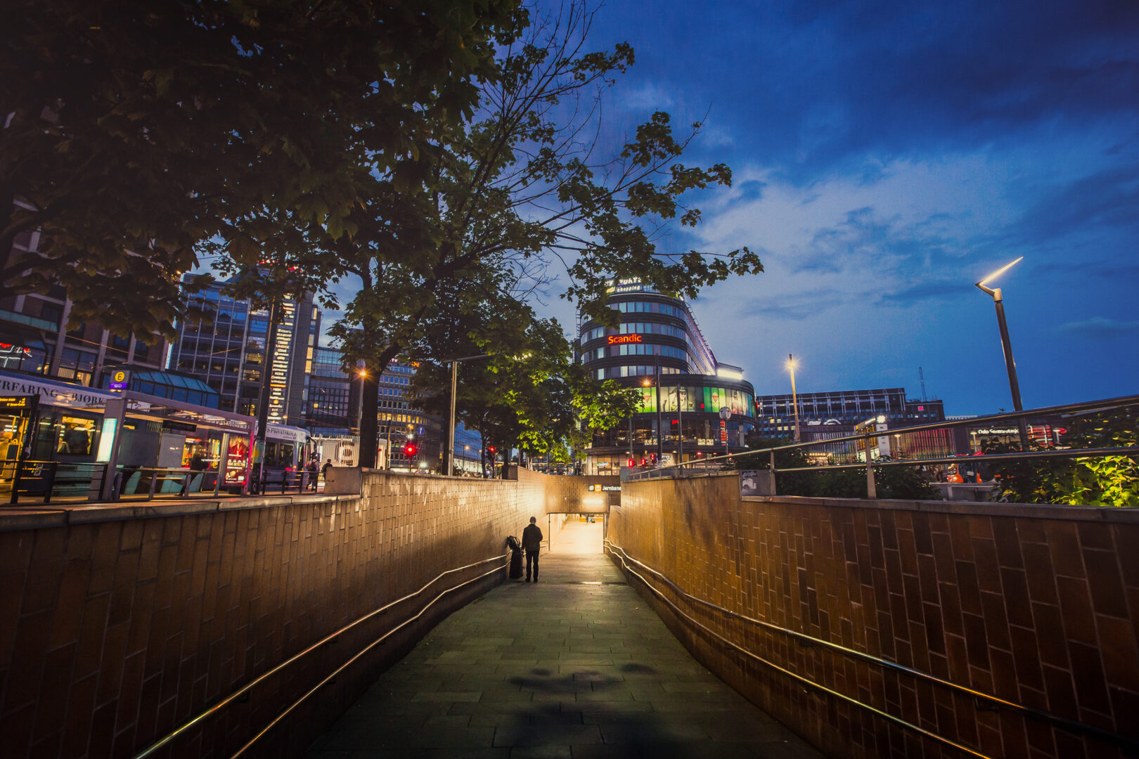 Jernbanetorget station, opened 1966